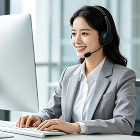 A customer service representative